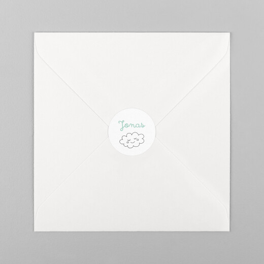 Stickers pour enveloppes naissance À colorier ! by OMY blanc - Vue 2 Stickers pour enveloppes naissance À colorier ! by OMY blanc - Vue 2