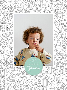 Affiche fille à colorier ! by omy blanc Affiche fille à colorier ! by omy blanc