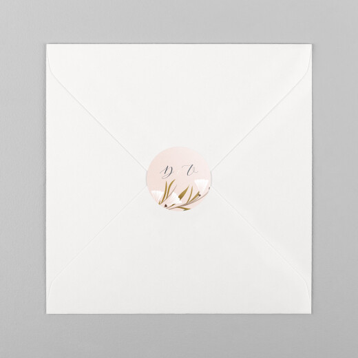 Stickers pour enveloppes mariage Daphné printemps - Vue 2 Stickers pour enveloppes mariage Daphné printemps - Vue 2