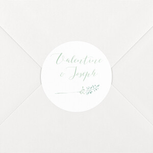 Stickers pour enveloppes mariage Les hautes herbes vert Stickers pour enveloppes mariage Les hautes herbes vert