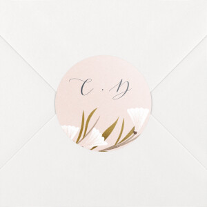 Stickers pour enveloppes baptême Daphné printemps Stickers pour enveloppes baptême Daphné printemps