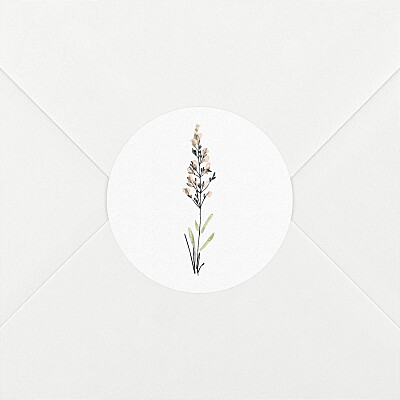 Stickers pour enveloppes naissance jaune instant champêtre blanc Stickers pour enveloppes naissance jaune instant champêtre blanc
