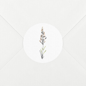 Stickers pour enveloppes naissance Instant champêtre blanc