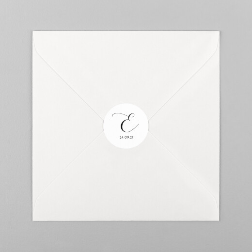 Stickers pour enveloppes naissance Tendre innocence blanc - Vue 2 Stickers pour enveloppes naissance Tendre innocence blanc - Vue 2