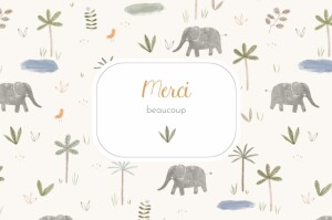 Carte de remerciement Petite oasis Carte de remerciement Petite oasis