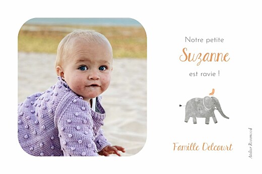 Carte de remerciement Petite oasis - Verso Carte de remerciement Petite oasis - Verso
