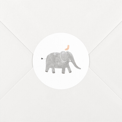 Stickers pour enveloppes naissance Petite Oasis (Blanc) - Vue 1