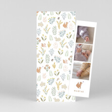 Faire-part de naissance Galipette (marque-page) Vert