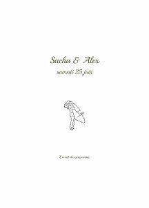 Livret de messe mariage votre mariage en pictos-blanc Livret de messe mariage votre mariage en pictos-blanc