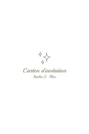 Carton d'invitation mariage Votre mariage en pictos (Portrait)