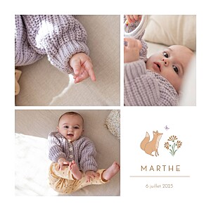 Faire-part de naissance vert galipette vert Faire-part de naissance vert galipette vert