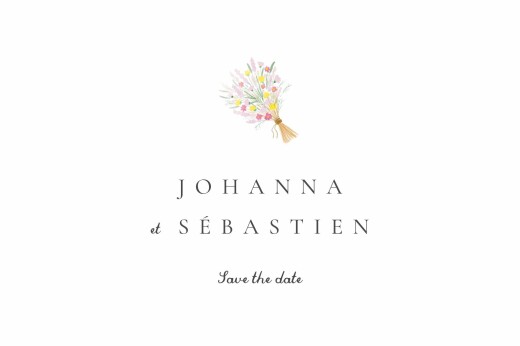 Save the Date Notre mariage illustré - Recto Save the Date Notre mariage illustré - Recto