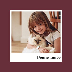 Carte de voeux rouge petit polaroïd rouge Carte de voeux rouge petit polaroïd rouge