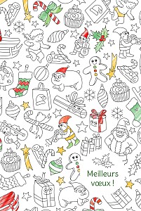 Carte de voeux omy à colorier ! by omy (4 pages) blanc Carte de voeux omy à colorier ! by omy (4 pages) blanc