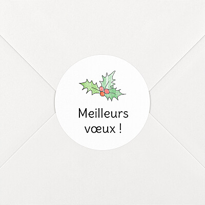 Stickers pour enveloppes vœux blanc à colorier ! by omy blanc Stickers pour enveloppes vœux blanc à colorier ! by omy blanc