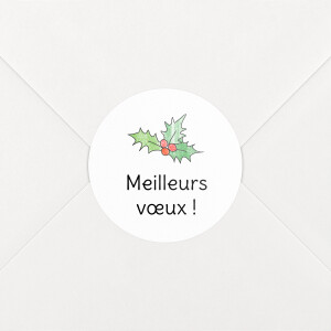 Stickers pour enveloppes vœux À colorier ! by OMY blanc