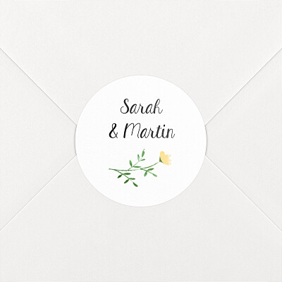 Stickers pour enveloppes mariage marguerite courtieu cadre fleuri blanc Stickers pour enveloppes mariage marguerite courtieu cadre fleuri blanc