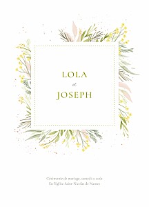 Livret de messe mariage gaieté blanc Livret de messe mariage gaieté blanc