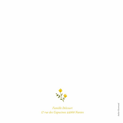 Faire-part de naissance Fleurs sauvages (4 pages) blanc - Page 4 Faire-part de naissance Fleurs sauvages (4 pages) blanc - Page 4