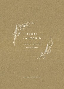 Livret de messe mariage beige délicats feuillages kraft Livret de messe mariage beige délicats feuillages kraft