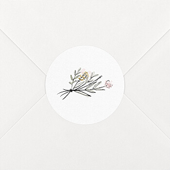 Stickers pour enveloppes mariage Brins d'eucalyptus (personnalisés) -  Rosemood