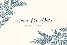 Save the Date Ritournelle Bleu Save the Date Ritournelle Bleu