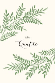 Marque-table mariage Ritournelle vert