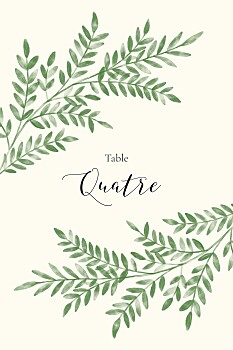 Marque-table mariage ritournelle vert Marque-table mariage ritournelle vert