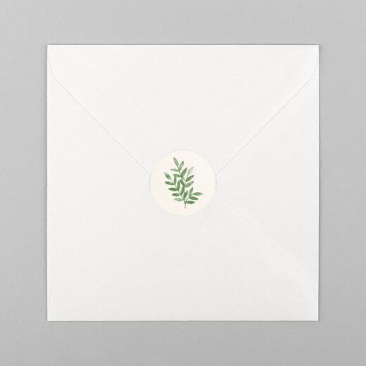 Stickers pour enveloppes mariage Ritournelle Vert - Vue 2