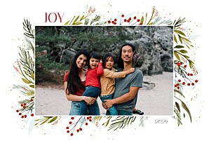 Carte de voeux joyeuses fêtes (4 pages) blanc Carte de voeux joyeuses fêtes (4 pages) blanc