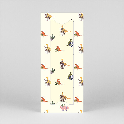 Faire-part de naissance Mon petit dinosaure (marque-page) beige - Vue 3 Faire-part de naissance Mon petit dinosaure (marque-page) beige - Vue 3