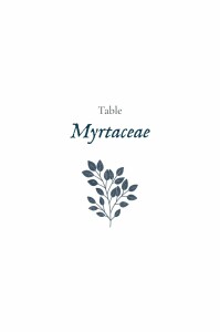 Marque-table mariage Signature végétale Bleu