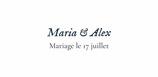 Marque-place mariage Signature végétale Bleu - Page 4