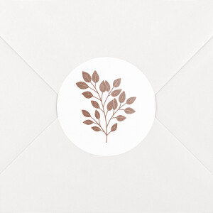 Stickers pour enveloppes mariage Signature végétale Sienne