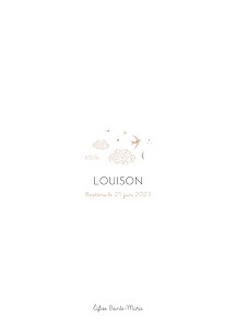 Livret de messe rose nuage de lait rose Livret de messe rose nuage de lait rose