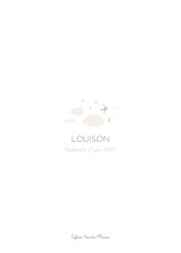 Couverture Livret de messe Nuage de lait Rose Couverture Livret de messe Nuage de lait Rose