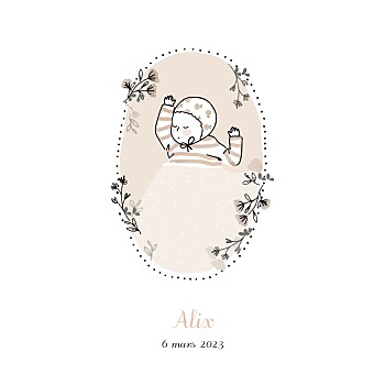 Faire-part de naissance sweet dream (4 pages) rose Faire-part de naissance sweet dream (4 pages) rose