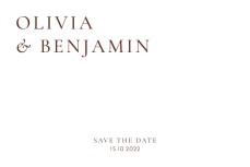 Save the Date Laure de Sagazan II (dorure) Blanc et bois de rose Save the Date Laure de Sagazan II (dorure) Blanc et bois de rose
