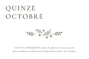 Carton d'invitation mariage vert laure de sagazan ii blanc vert Carton d'invitation mariage vert laure de sagazan ii blanc vert