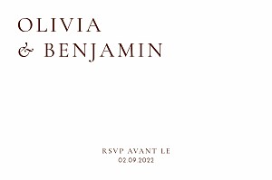 Carton réponse mariage blanc laure de sagazan ii (dorure) blanc et bois de rose Carton réponse mariage blanc laure de sagazan ii (dorure) blanc et bois de rose