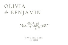 Save the Date Laure de Sagazan II Blanc et vert Save the Date Laure de Sagazan II Blanc et vert