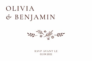 Carton réponse mariage rouge laure de sagazan ii blanc et bois de rose Carton réponse mariage rouge laure de sagazan ii blanc et bois de rose