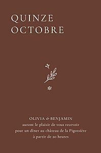 Carton d'invitation mariage tomoë x laure de sagazan laure de sagazan ii (portrait) bois de rose Carton d'invitation mariage tomoë x laure de sagazan laure de sagazan ii (portrait) bois de rose