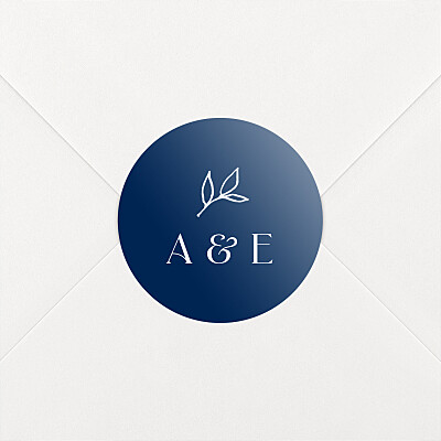Stickers pour enveloppes mariage bleu dryade bleu Stickers pour enveloppes mariage bleu dryade bleu