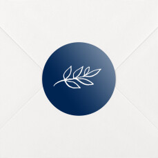 Stickers pour enveloppes mariage Dryade Bleu