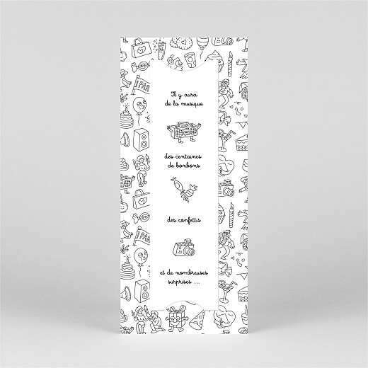 Carte d'anniversaire À colorier ! by OMY (marque-page) blanc - Vue 3 Carte d'anniversaire À colorier ! by OMY (marque-page) blanc - Vue 3