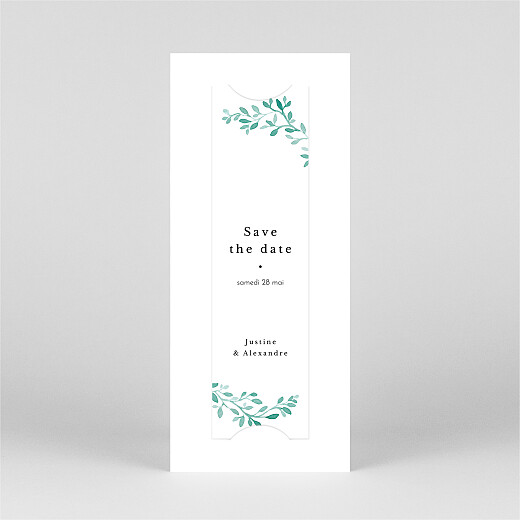 Save the Date Ronde aquarellée (marque page) Blanc - Vue 3 Save the Date Ronde aquarellée (marque page) Blanc - Vue 3