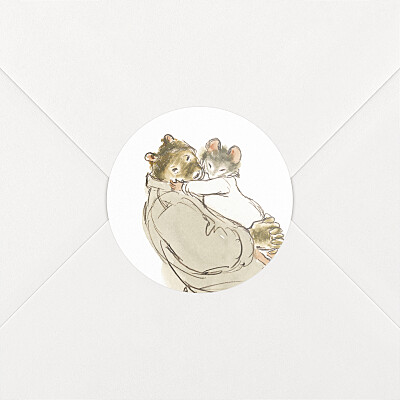 Stickers pour enveloppes naissance bleu ernest et célestine i bleu Stickers pour enveloppes naissance bleu ernest et célestine i bleu