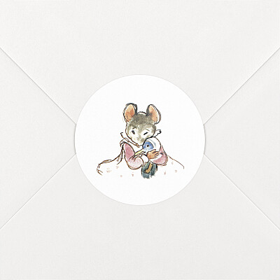 Stickers pour enveloppes naissance garçon ernest et célestine i blanc Stickers pour enveloppes naissance garçon ernest et célestine i blanc