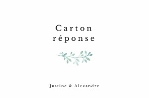 Carton réponse mariage blanc ronde aquarellée blanc Carton réponse mariage blanc ronde aquarellée blanc